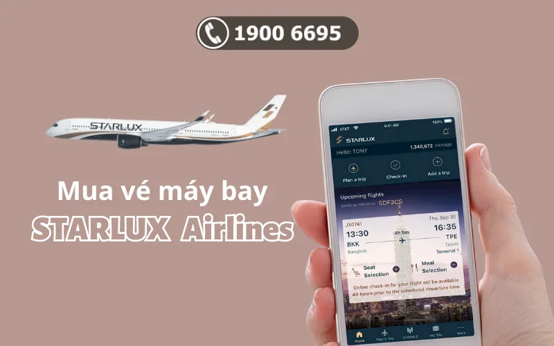 Đặt mua vé máy bay STARLUX Airlines