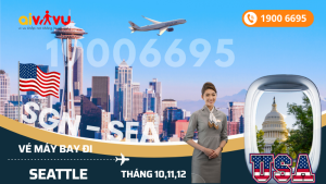 Mua vé STARLUX Airlines Hồ Chí Minh (SGN) đi Seattle (SEA) Mỹ tháng 10, 11, 12