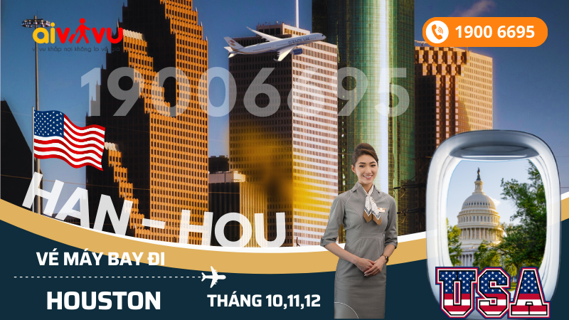 Mua vé STARLUX Airlines Hà Nội đi Houston (HOU) Mỹ tháng 10, 11, 12