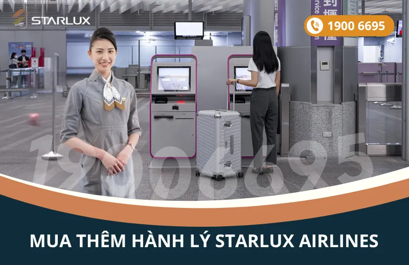 Mua thêm hành lý STARLUX Airlines đi Chicago Mỹ