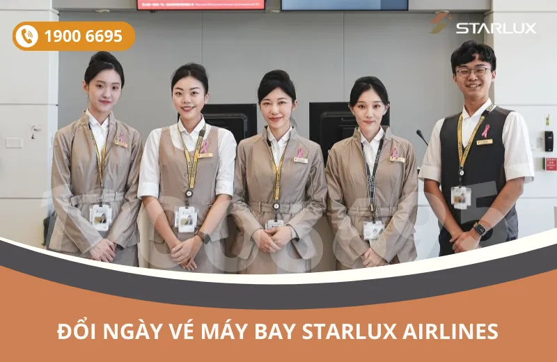 Đổi ngày vé máy bay STARLUX Airlines đi Detroit Mỹ