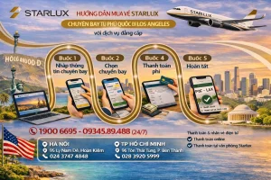 Vé máy bay STARLUX Airlines Phú Quốc đi Los Angeles