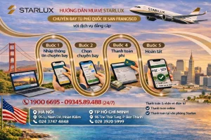Vé máy bay STARLUX Airlines Phú Quốc đi San Francisco
