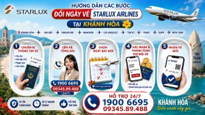 Đổi ngày vé STARLUX Airlines tại Khánh Hoà